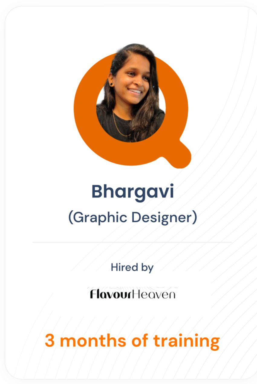 Bhargavi — Graphic Designer success story