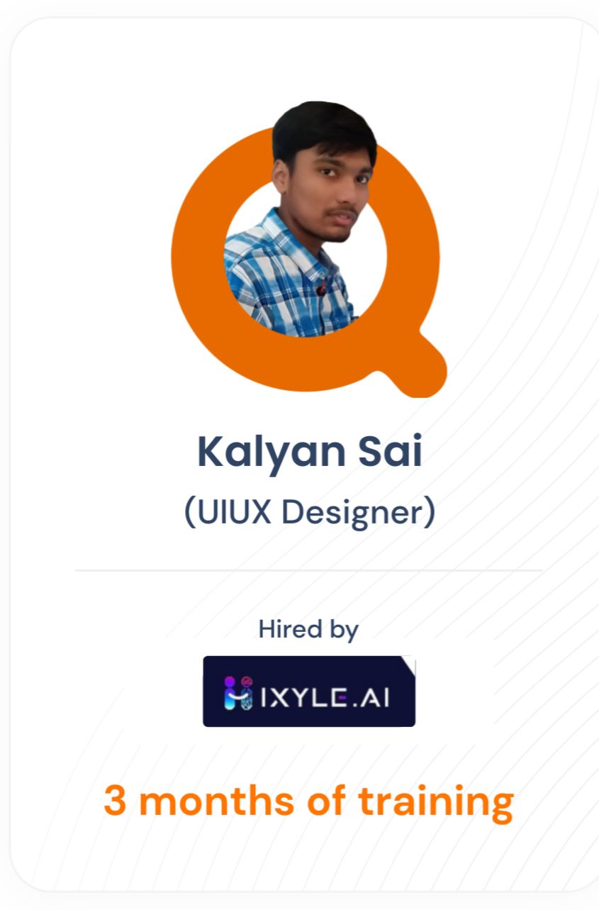 Kalyan Sai — UIUX Designer success story