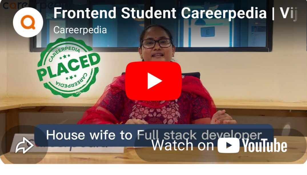 Vijaya Sree — Frontend Developer at Careerpedia